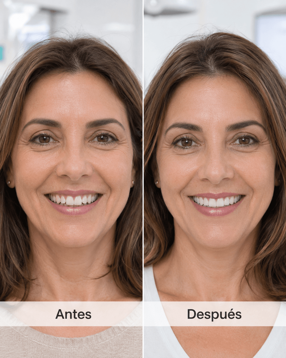 Caso real de ortodoncia invisible en mujer adulta - antes y después